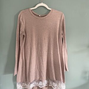 Lace Hem Top